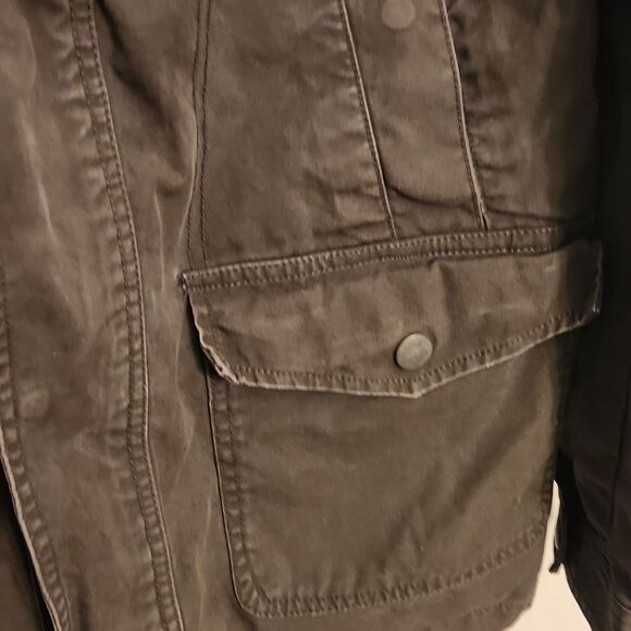 Converse One Star Women's Dark Green Military Style Jacket Size S - Picture 6 of 9